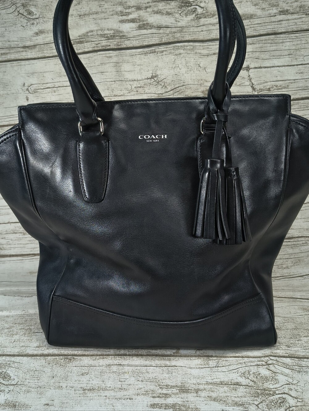 COACH Legacy Leather Tanner Black Crossbody Bag